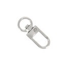 Petit mousqueton tournant - Attache ronde - Pour lanière de 10mm - Nickelé