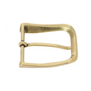 Boucle de ceinture FLO en laiton satiné pour lanière en cuir de 40mm de large