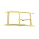 Boucle de ceinture double EHL - Doré satiné - Pour lanière de 40mm de large