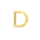 attache côté maroquinerie luxe en laiton avec rouleau pour lanière 15 mm