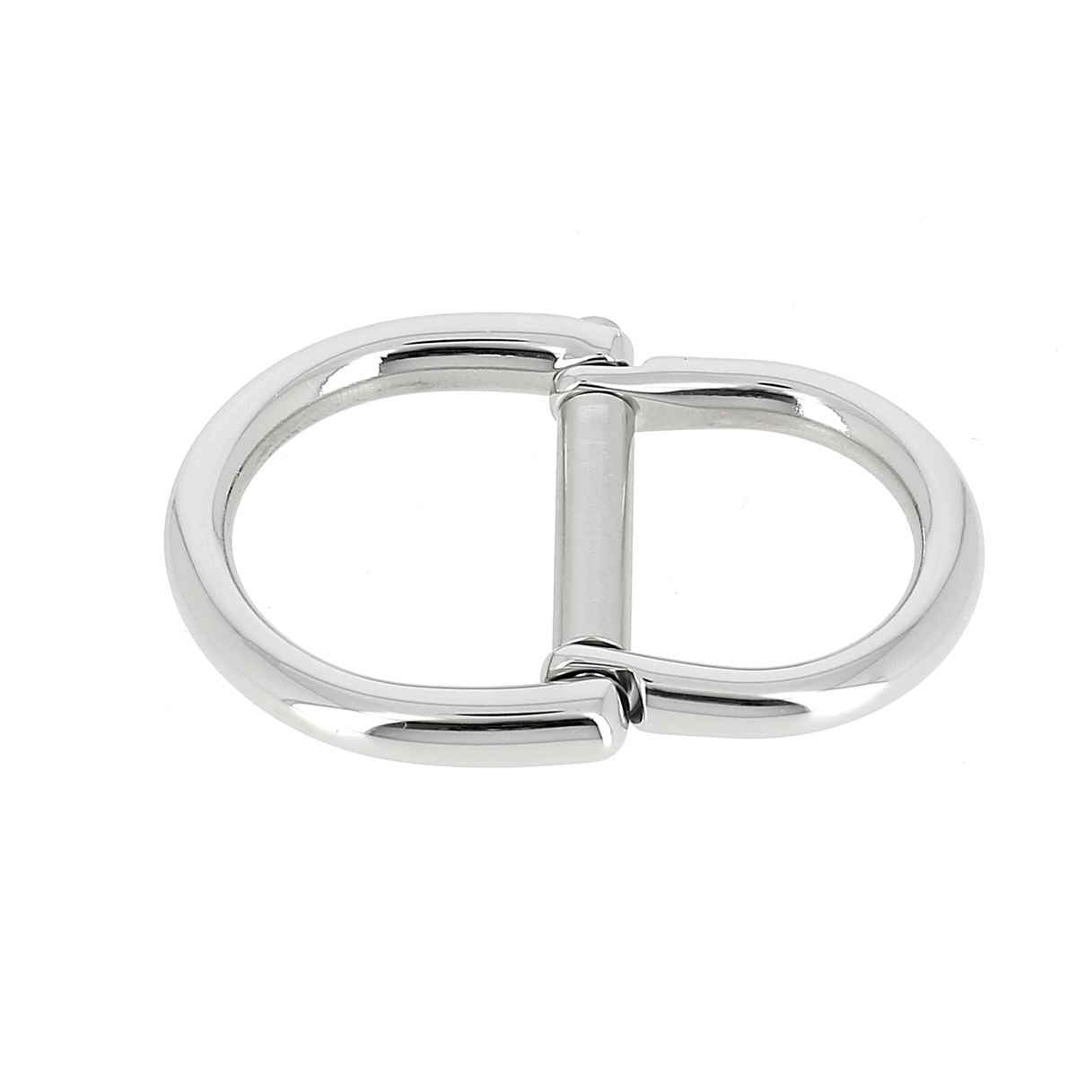 départ de poignée double en inox palladium pour sac en cuir