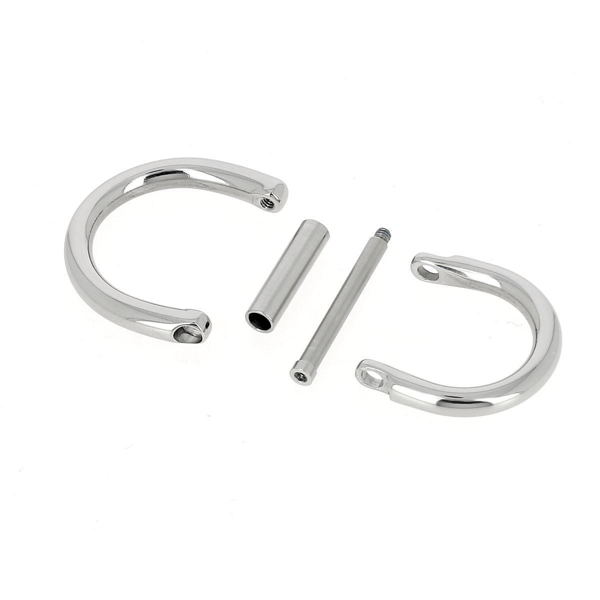 Départ de poignée démontable pour sac en cuir DIY - En inox, finition palladium