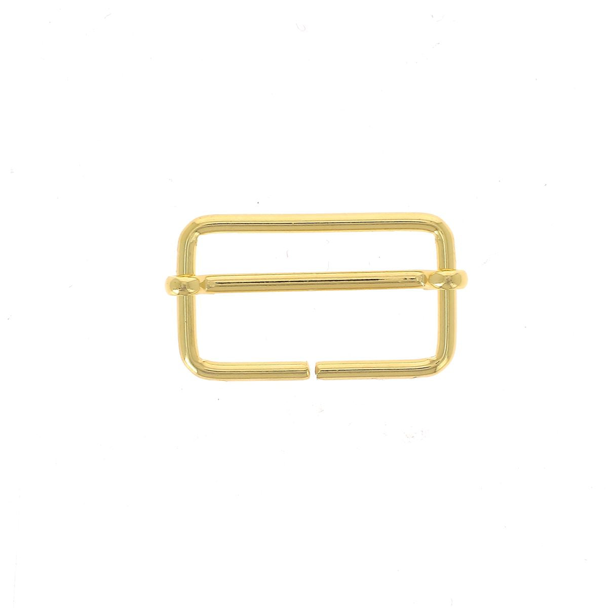 Boucle coulissante - DORÉ CLAIR - Fil fin - 30x16mm