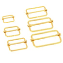 Boucles coulissantes pour maroquinerie - DORÉ CLAIR - Fil fin