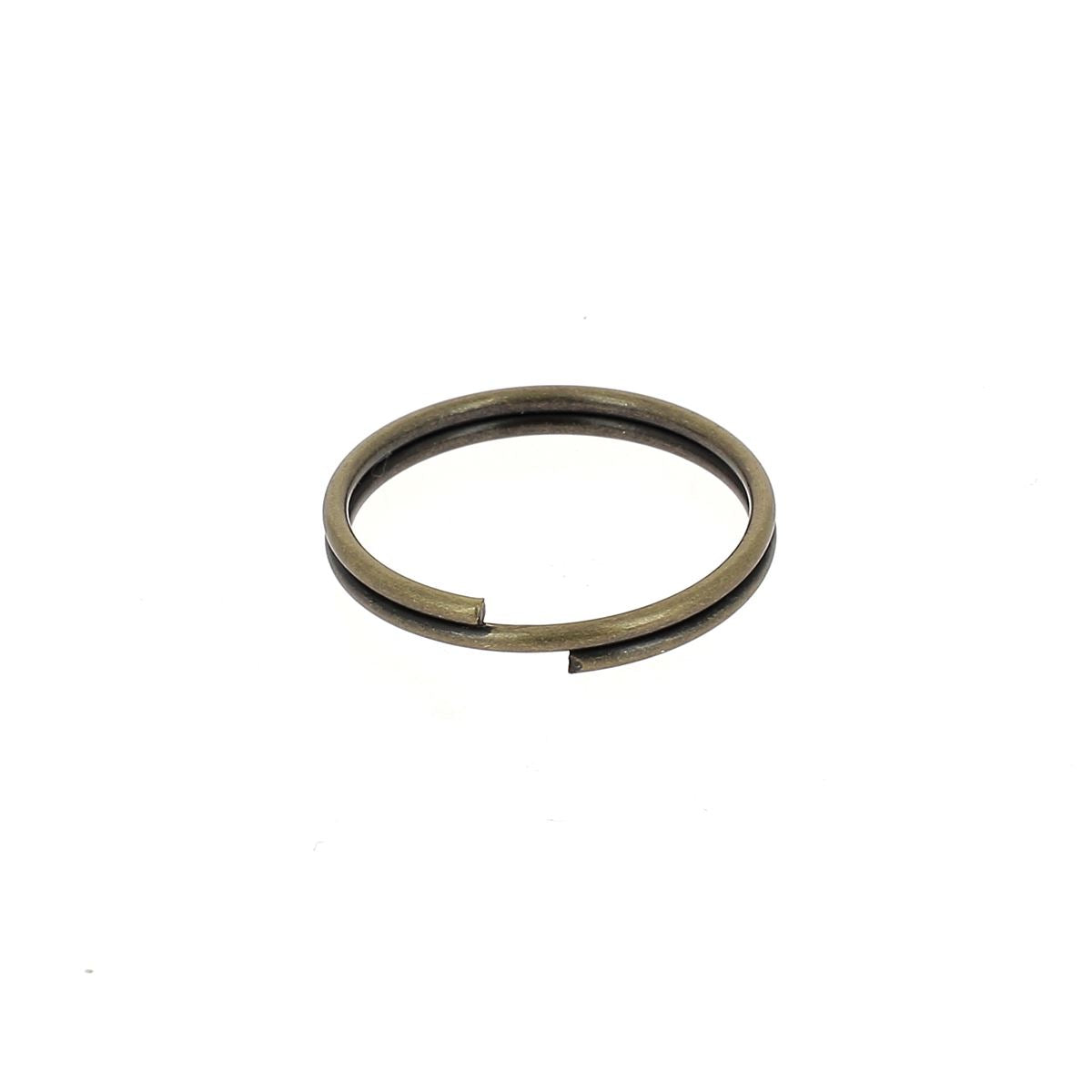 Anneau rond de porte-clés - LAITON VIEILLI - 18 mm