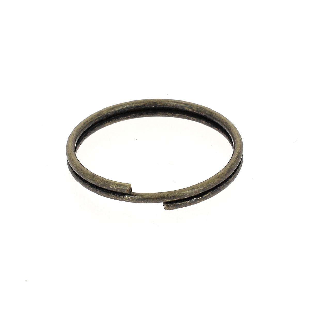 Anneau rond de porte-clés - LAITON VIEILLI - 25 mm