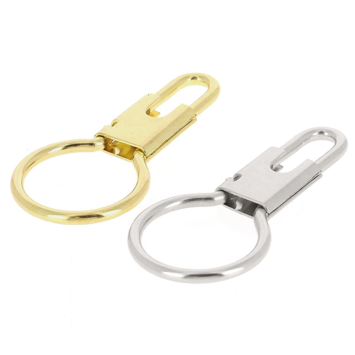 Anneau porte-clé en acier pratique , élégant et moderne - Finition laiton