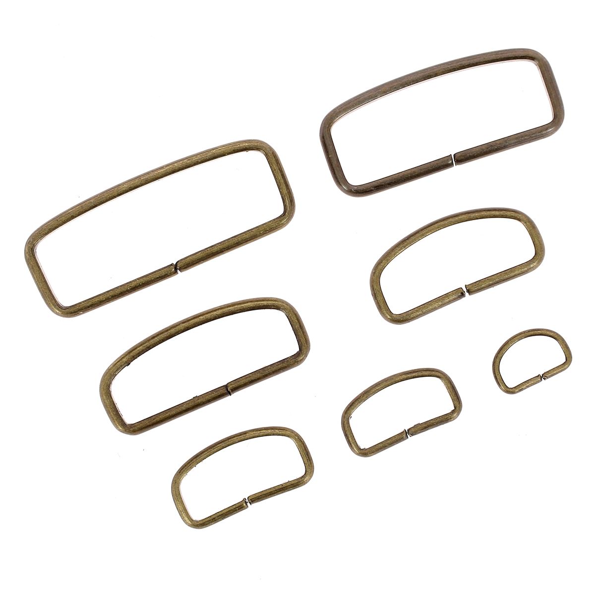 Passants de ceinture en acier laiton vieilli  - Bouclerie pour ceintures en cuir DIY