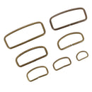 Passants de ceinture en acier laiton vieilli  - Bouclerie pour ceintures en cuir DIY