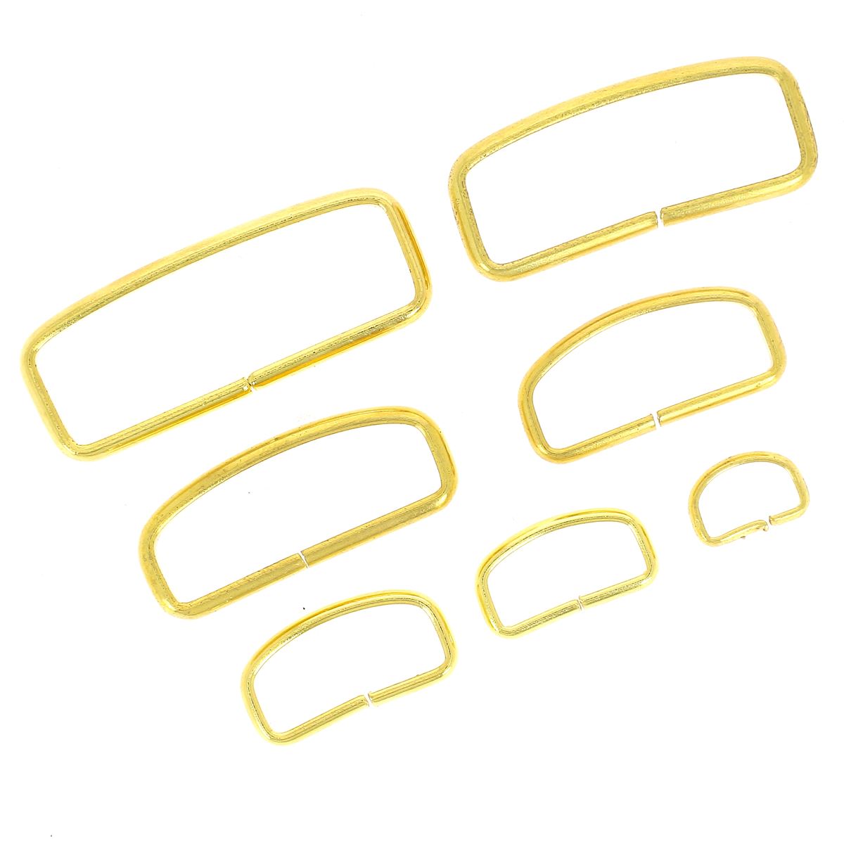 Passants en métal, finition laiton pour ceinture DIY