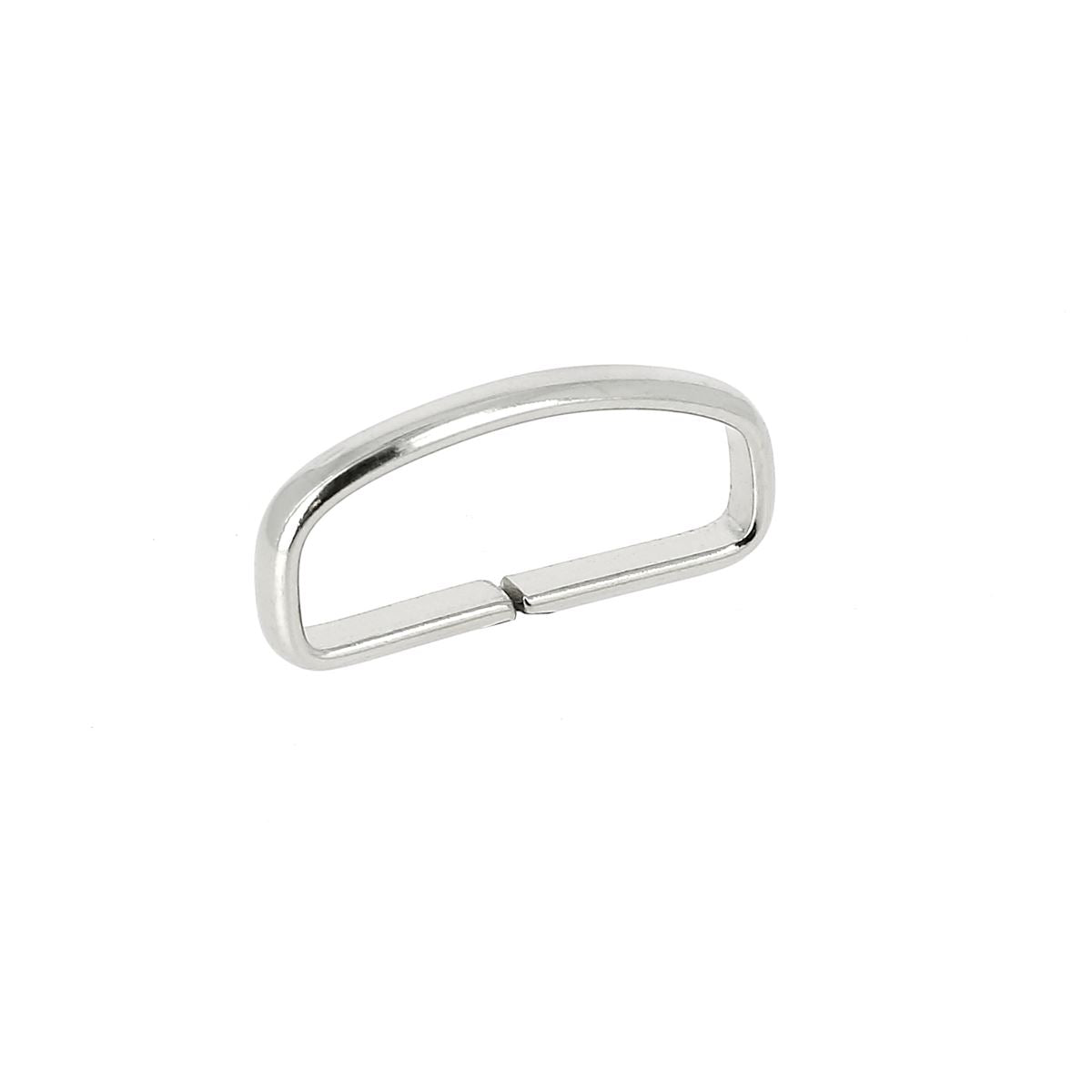 Passant de ceinture en acier - Nickelé - 25 mm