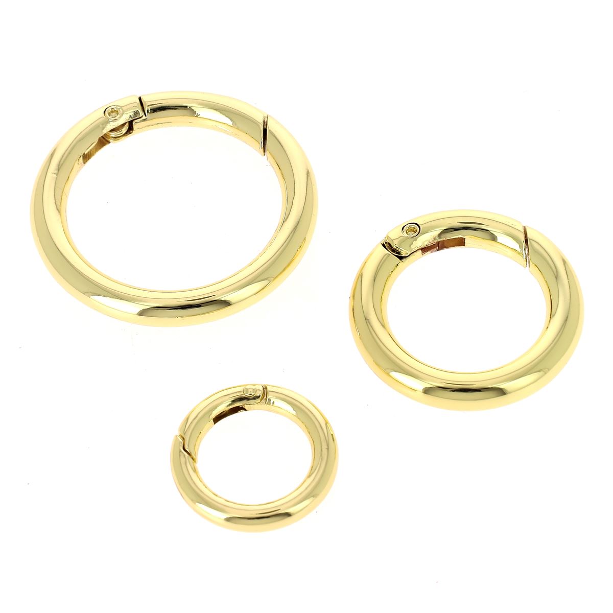 Mousqueton rond - DORÉ CLAIR