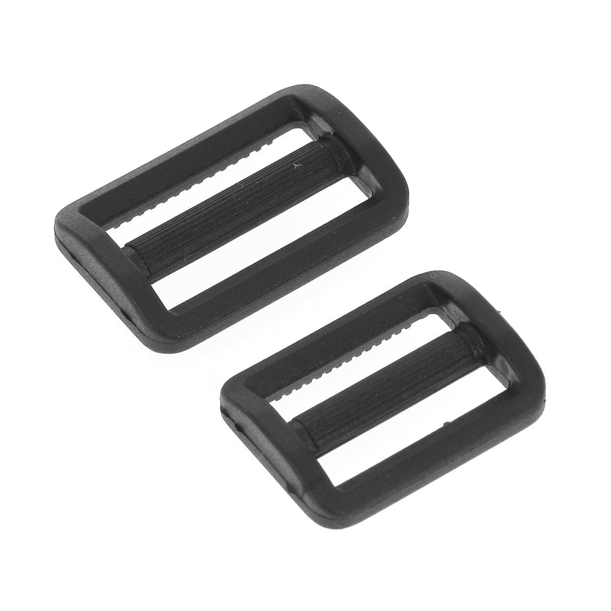 Boucles coulissantes en plastique noir