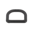 Anneau demi-rond en plastique - NOIR - 25mm