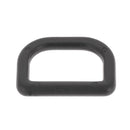 Anneau demi-rond en plastique - NOIR - 30mm