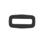 Passant rectangulaire en plastique - NOIR - 25 mm