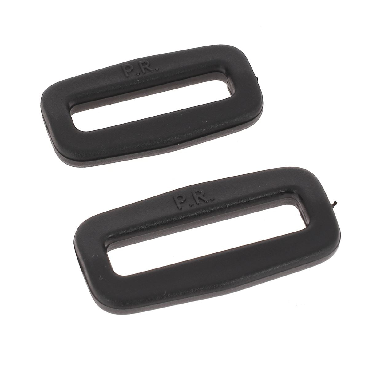 Passants rectangles en plastique - NOIR