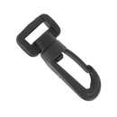 Mousqueton tournant à double articulation en plastique - NOIR - Pour sangle de 20 mm