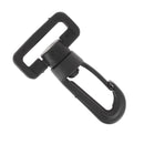 Mousqueton tournant à double articulation en plastique - NOIR - Pour sangle de 30 mm