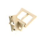 Boucle pour ceinture interchangeable en métal doré grainé