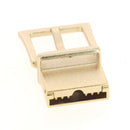 Boucle de ceinture à griffe réversible FYE - DORÉ CLAIR SABLÉ - 2,5 cm