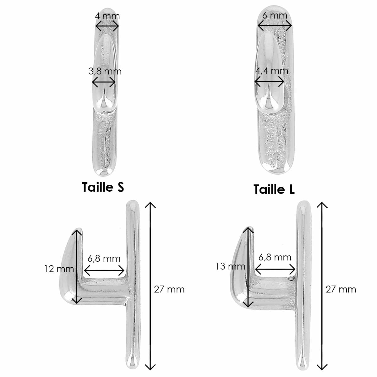 Crochets de bride en acier inoxydable pour équitation