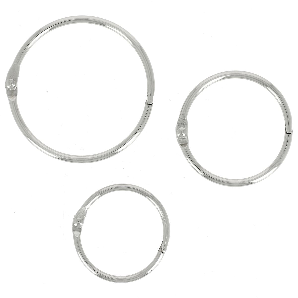 Anneaux de reliure en acier nickelé