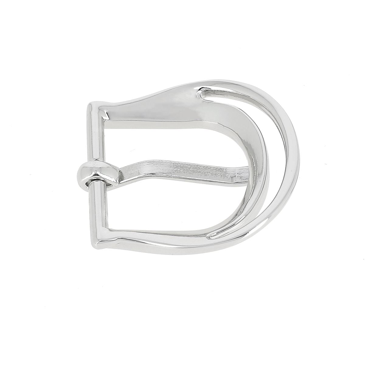 Boucle arrondie et ajourée pour ceinture en cuir DIY 25 mm