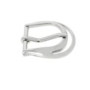 Boucle de ceinture POM en nickel de 25mm, bouclerie pour ceinture en métal robuste, vue de face avec détails métalliques.