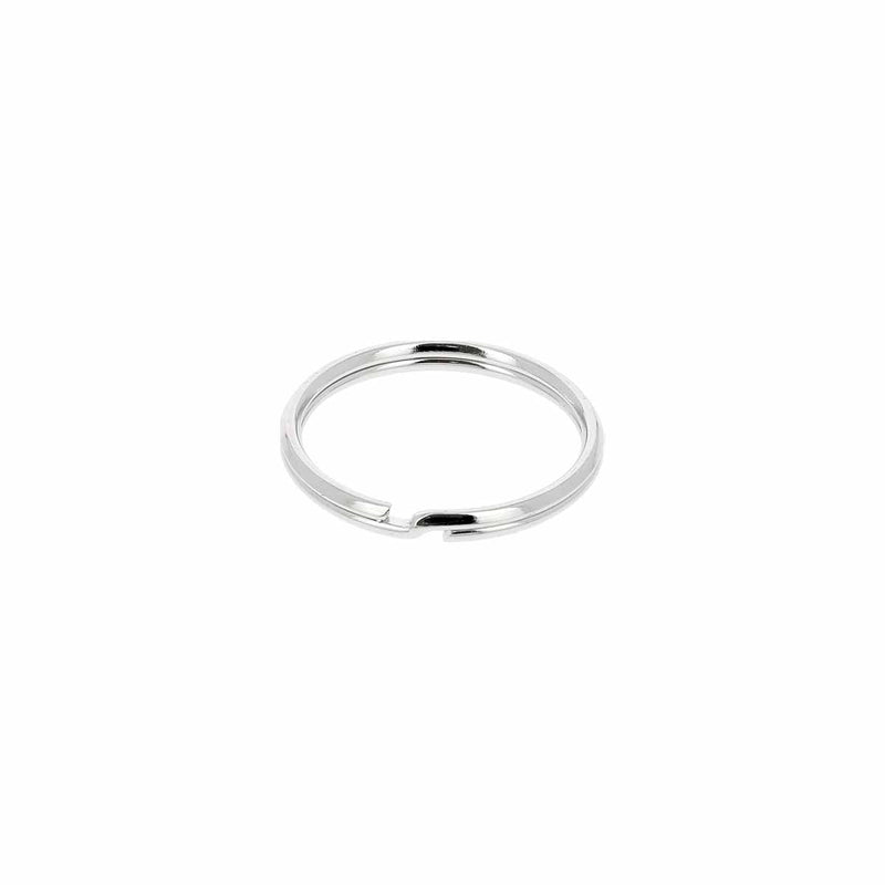 Anneau porte-clés nickelé 18 mm - Deco Cuir