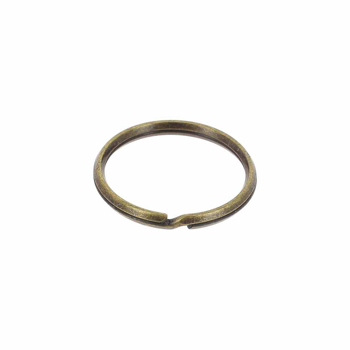 Anneau porte-clés laiton vieilli 22 mm - Deco Cuir