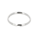 Anneau porte-clés nickelé 25 mm - Deco Cuir