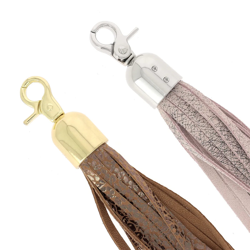 Porte-clé pompon 13mm à mousqueton mexicain