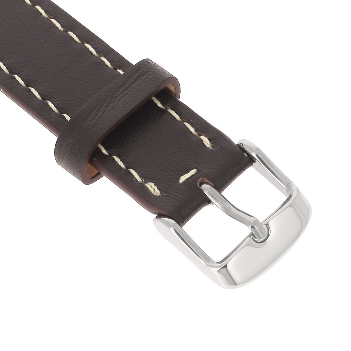 Montre en cuir avec boucle en inox