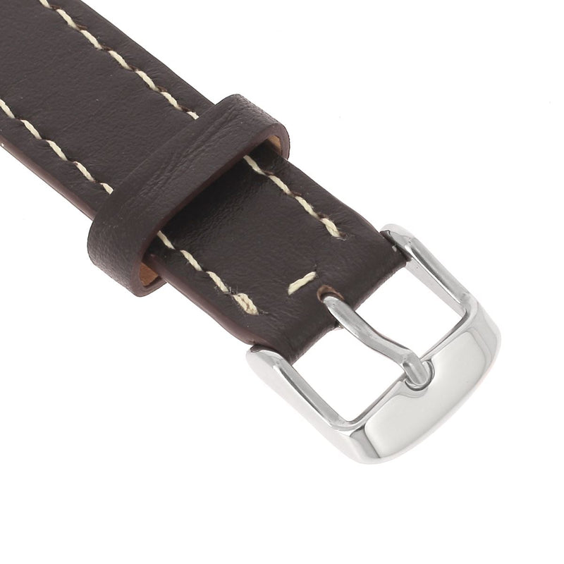 Montre en cuir avec boucle en inox