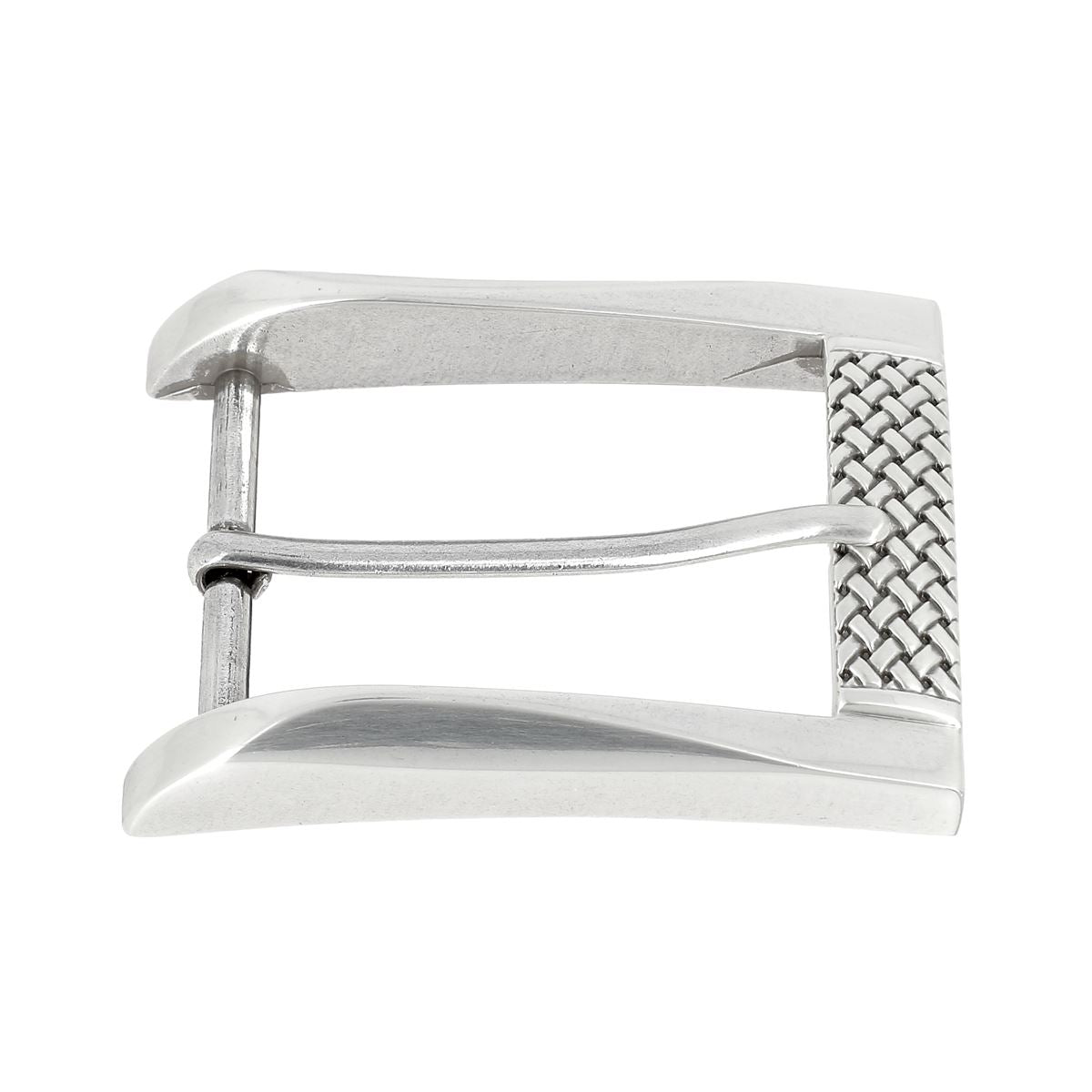 Boucle pour ceinture en cuir - Effet tressé