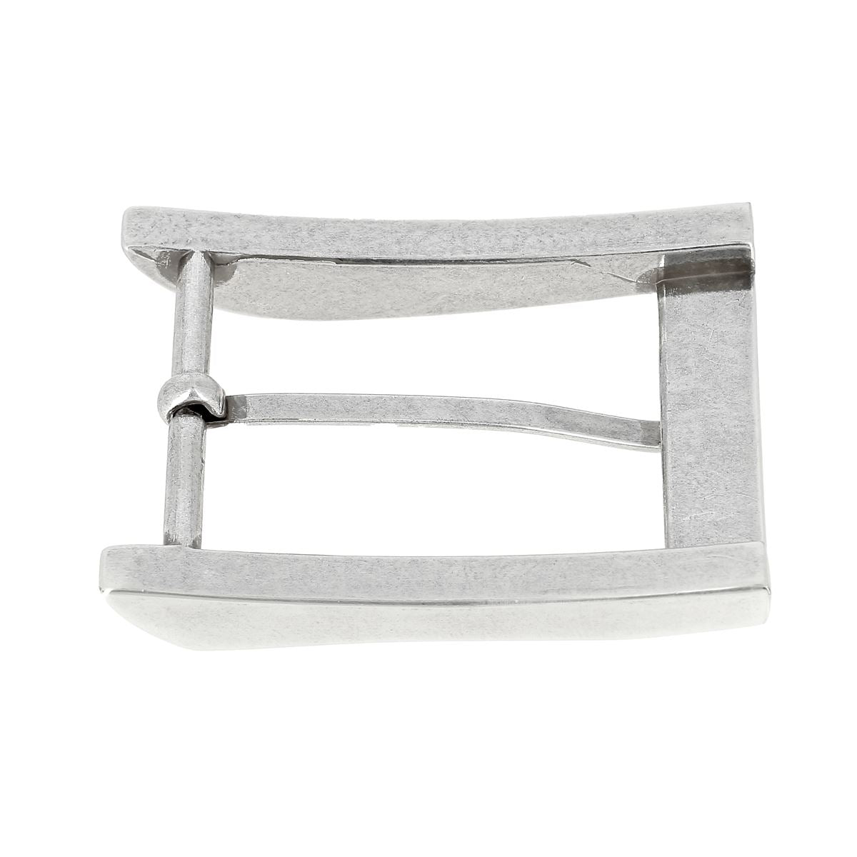 Boucle de ceinture finition argent vieilli