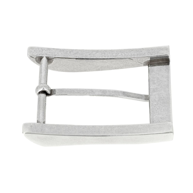 Boucle de ceinture finition argent vieilli