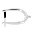 Boucle de ceinture forme éperon - 30 mm - Nickelé