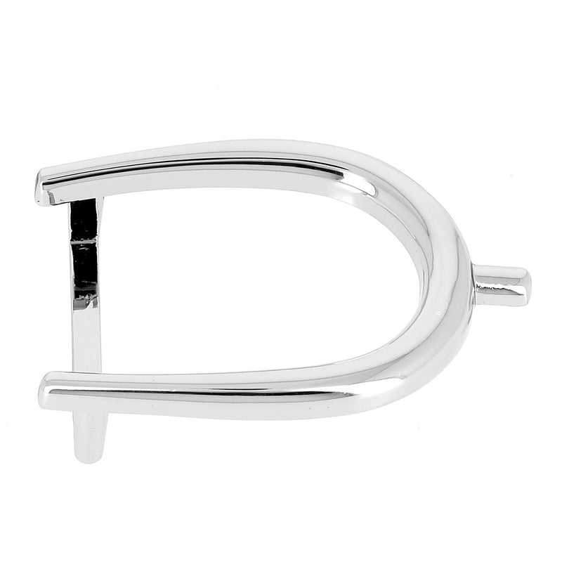 Boucle de ceinture forme éperon - 30 mm - Nickelé