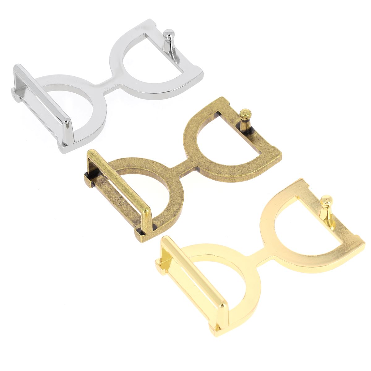 Boucle ceinture pour cuir fixation rapide