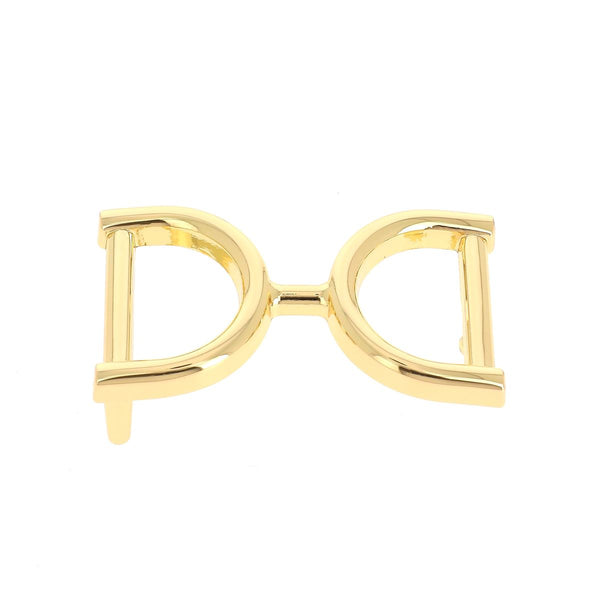 Boucle ceinture style équitation - Ceinture 3 cm - Doré clair