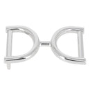 Boucle ceinture style équitation - Ceinture 4 cm - Nickelé