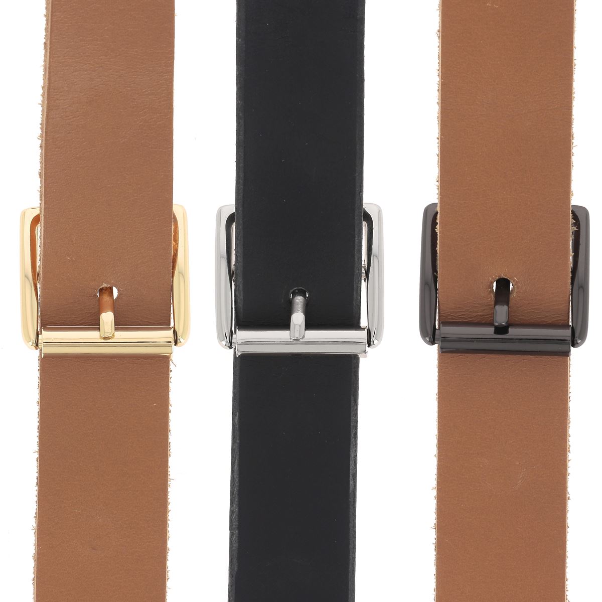 Ceinture en cuir avec boucle à rouleau MOK