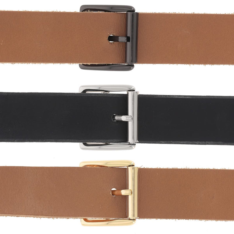 Ceinture en cuir avec boucle à rouleau MOK