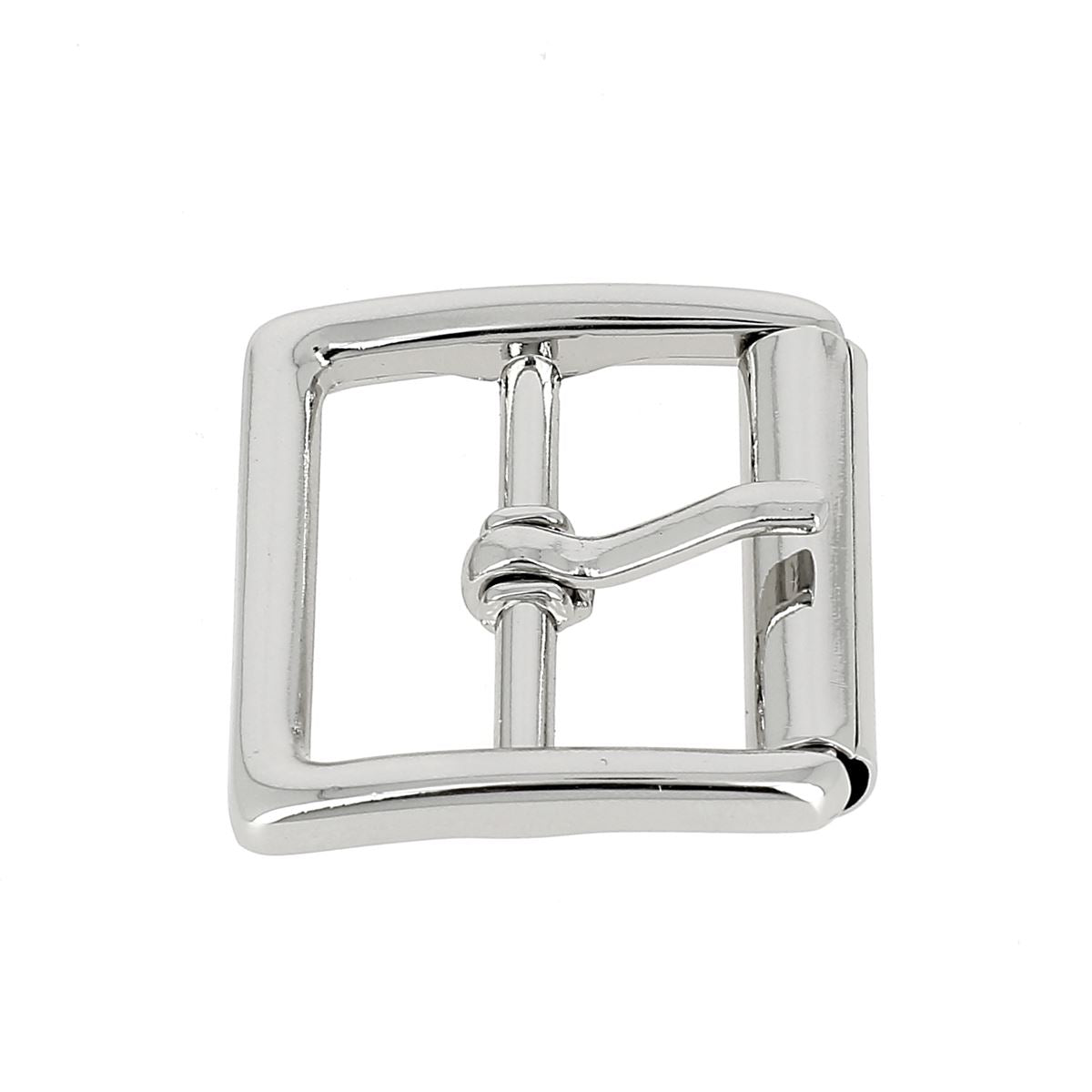 Boucle de ceinture double à rouleau MOK - Nickelé - 25 mm