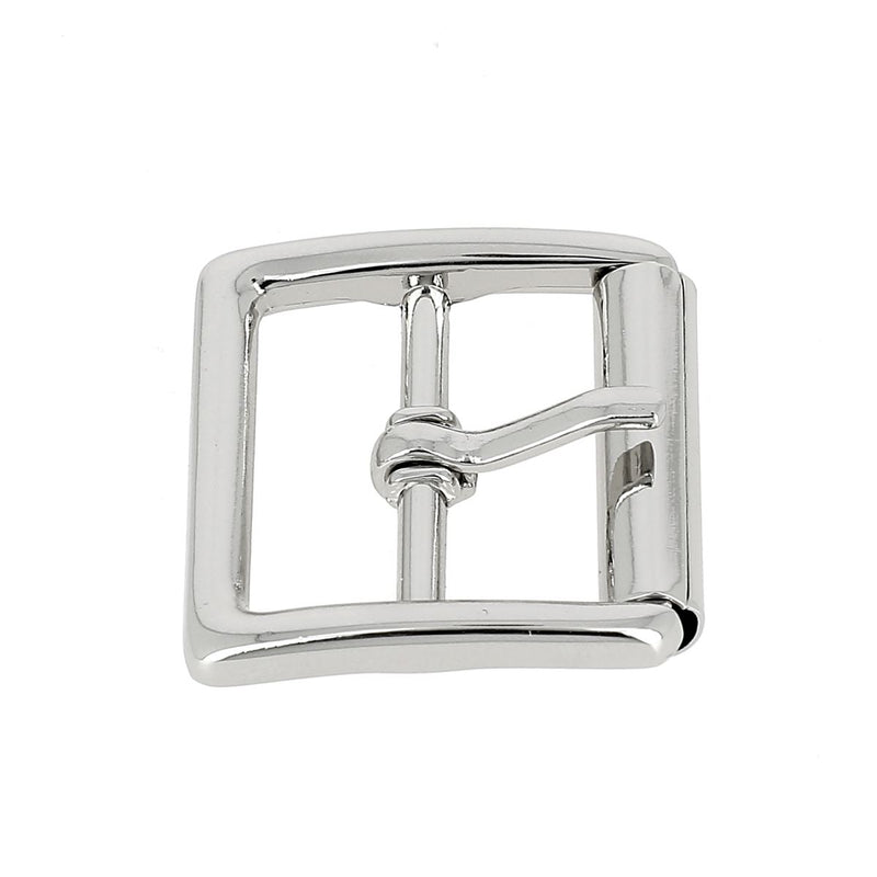 Boucle de ceinture double à rouleau MOK - Nickelé - 25 mm