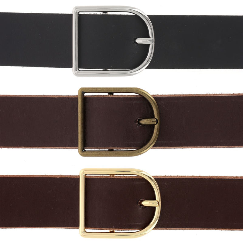 Ceinture en cuir 3,5 cm avec boucle GEM