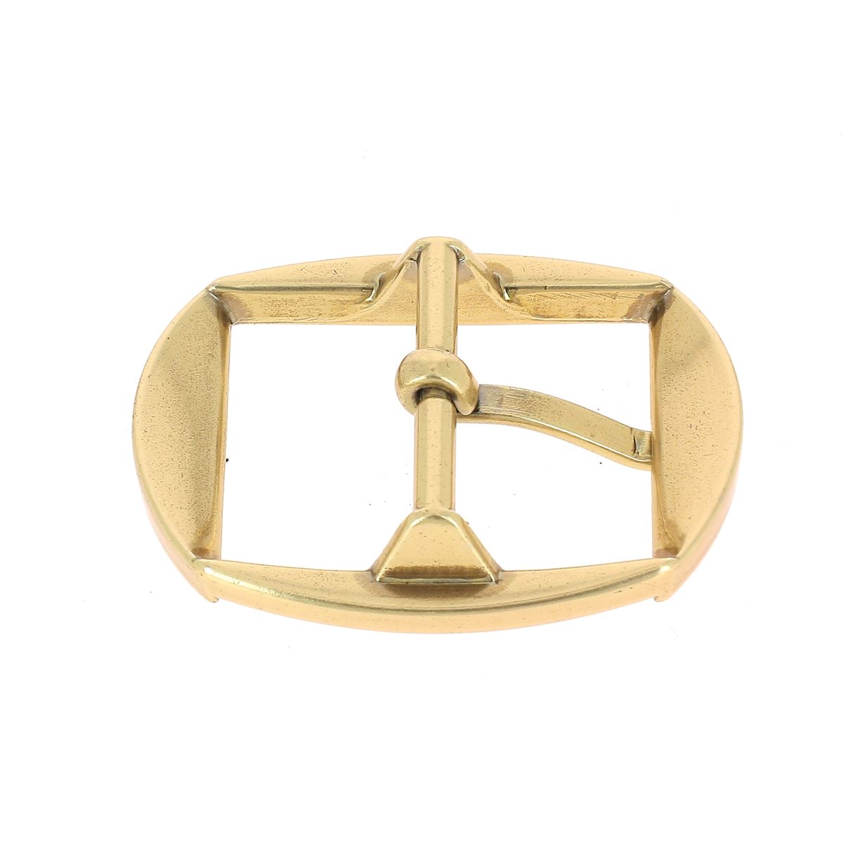 Boucle ceinture femme MEL - Forme géométrique - Laiton satiné et vert