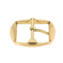 Boucle ceinture femme MEL - Forme géométrique - Laiton satiné et vert